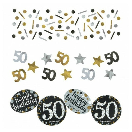 konfetti sparkling 50th