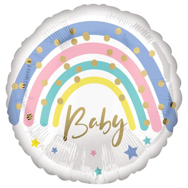 Folienballon 45 cm Baby pastell