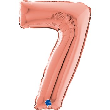 Folienballon Zahl Rosegold 66 cm