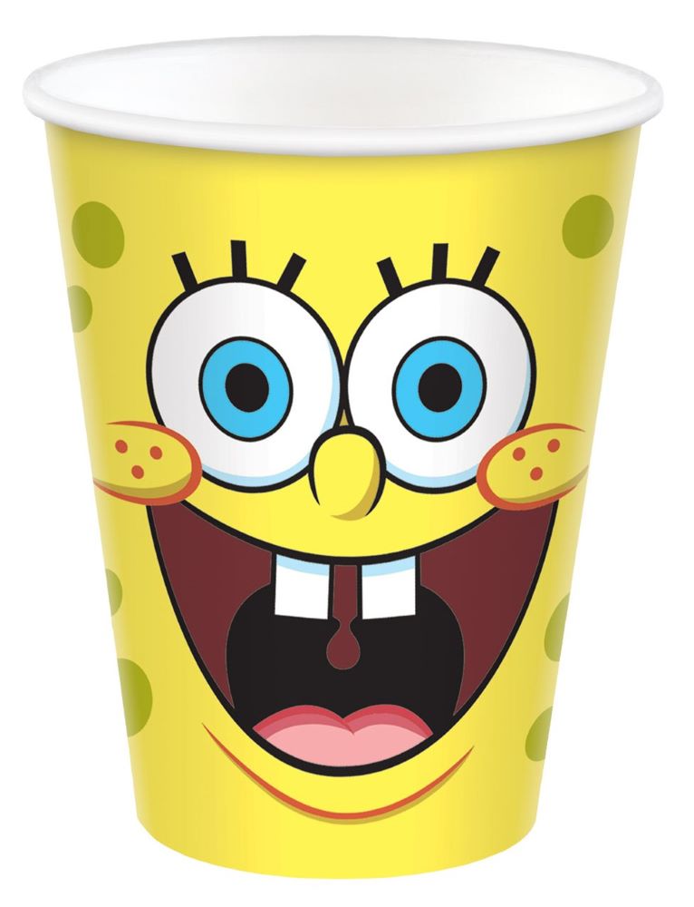 8 becher Spongebob