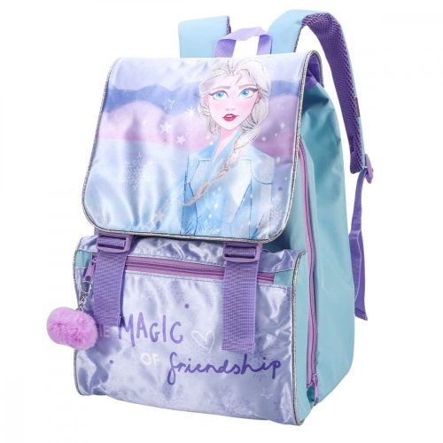 Disney Eiskönigin Schulrucksack, 42 cm Rucksack mit Pom-Poms