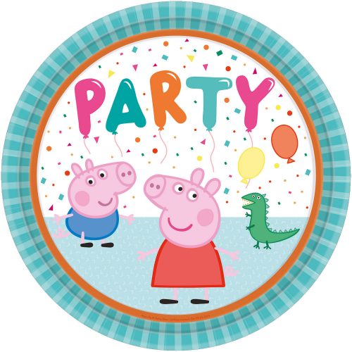 8 teller 23 cm Peppa Pig Party