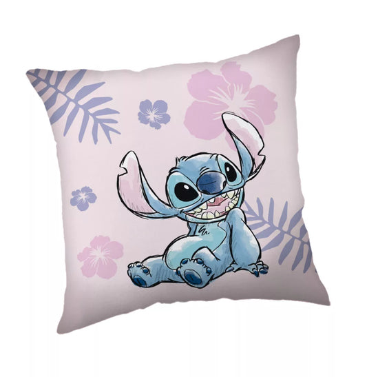 Disney Lilo and Stitch Pink Kissen, Zierkissen 35x35 cm
