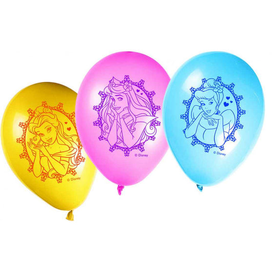 8 luftballon princess farbige
