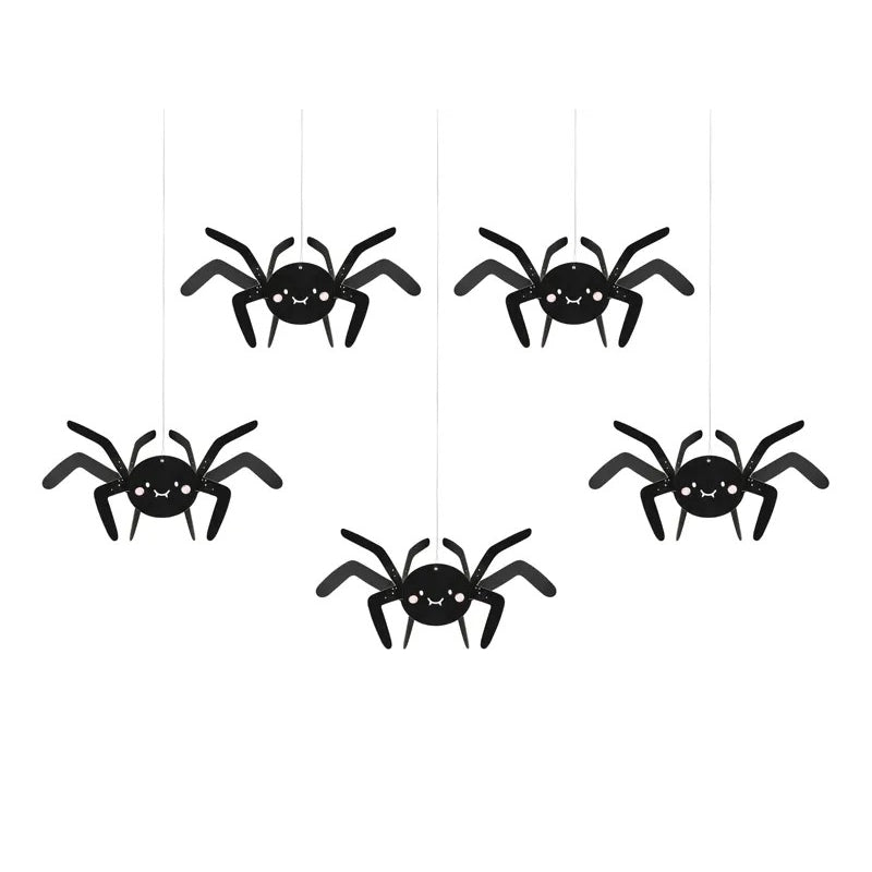 5stk hangen spider dekoration