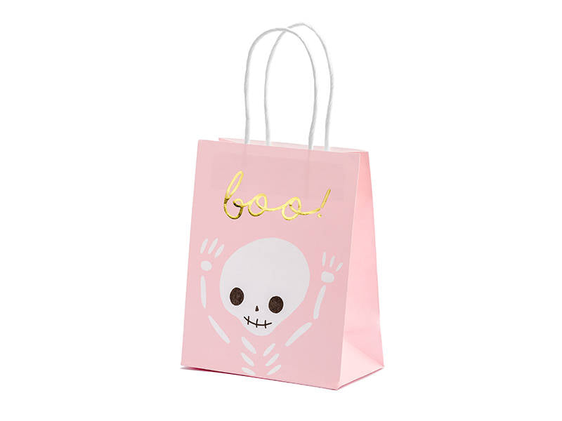 Papier tasche halloween rosa 18cm