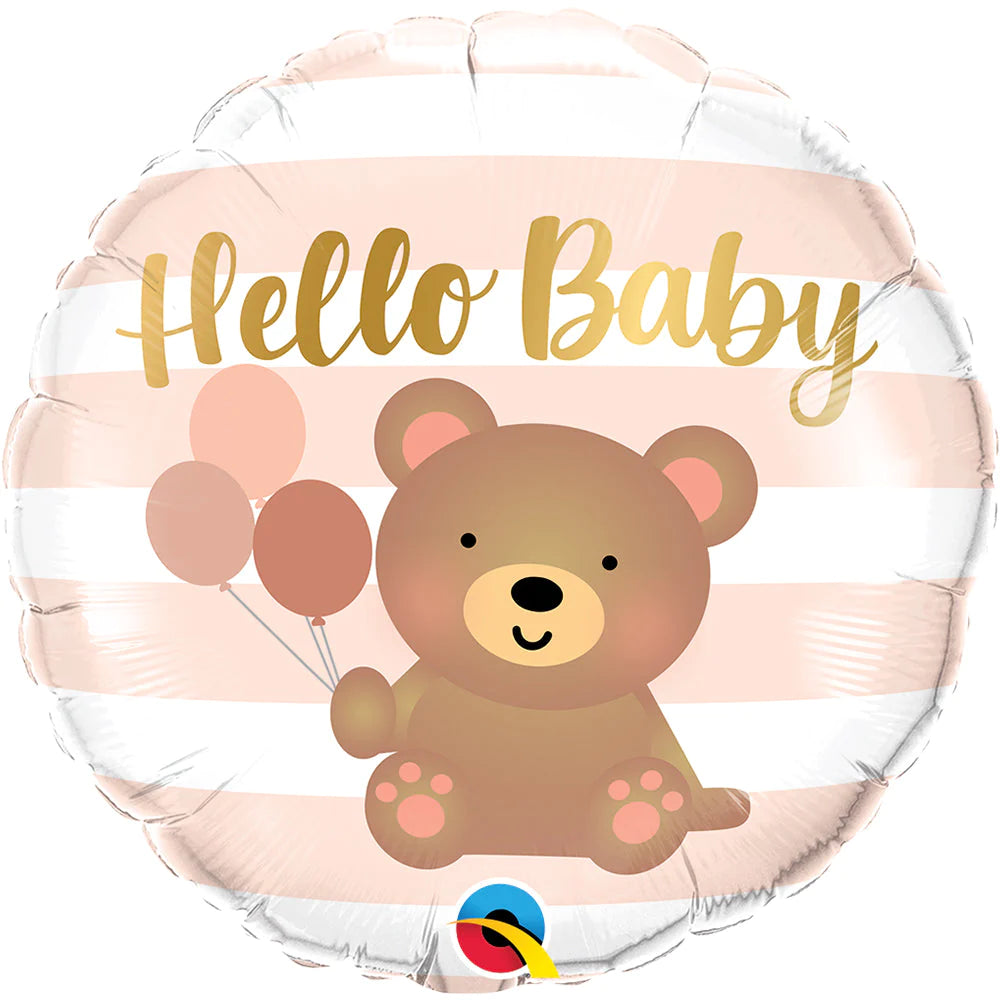 Folienballon 45 cm Teddybär Hello Baby