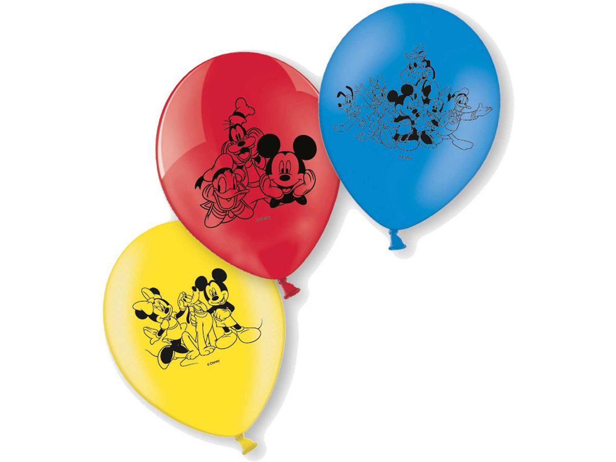 6 luftballon mickey mouse 3 farbe