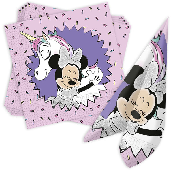 20 servietten Minnie Mouse Einhorn