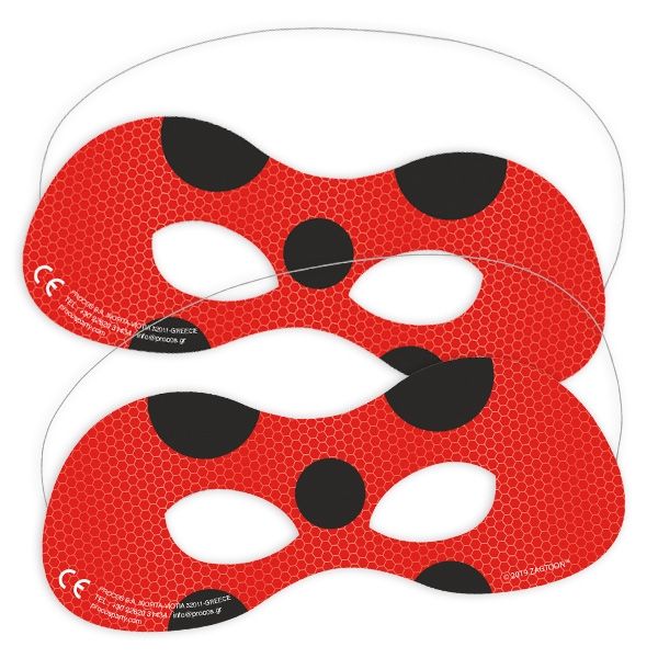 6 party maske Miraculous Ladybug