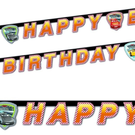 Happy birthday girlande Cars