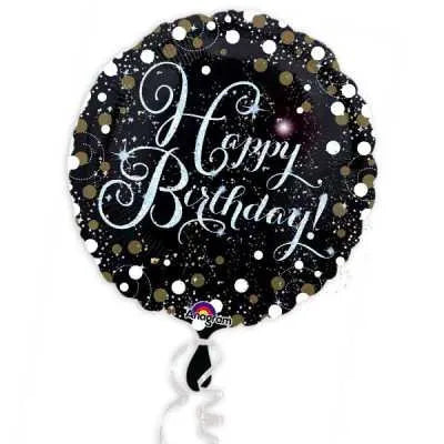 Happy Birthday Folienballon 45 cm Sparkling Gold