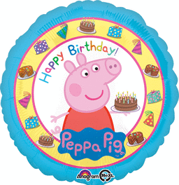 Peppa pig 45 cm folienballon rund