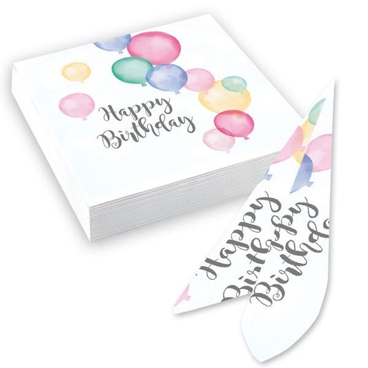 16 servietten Pastell happy birthday