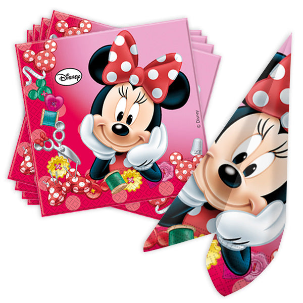 20 servietten Minnie Mouse Rot