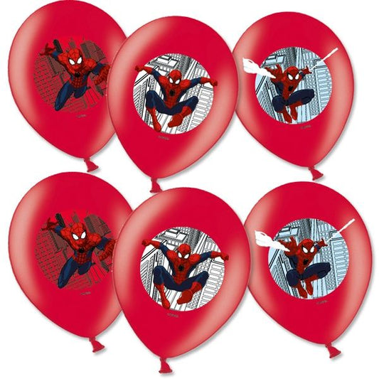 6 luftballon rot spiderman