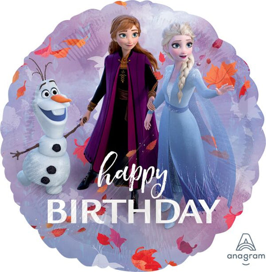 Frozen folienballon happy bday 45 cm