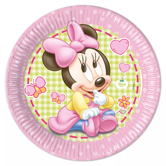 8 teller 23 cm baby minnie mouse