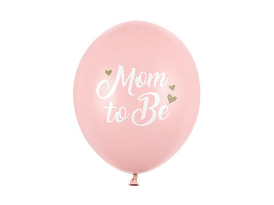 6 luftballon mom to be rosa
