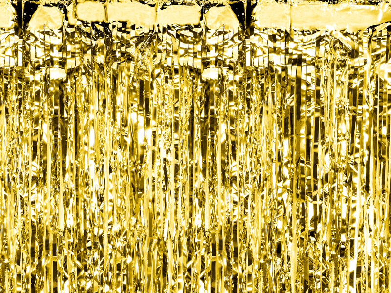 Vorhang, gold glanz, 90 x 250cm