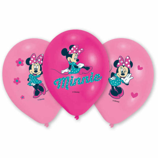 6 luftballon Minnie Mouse