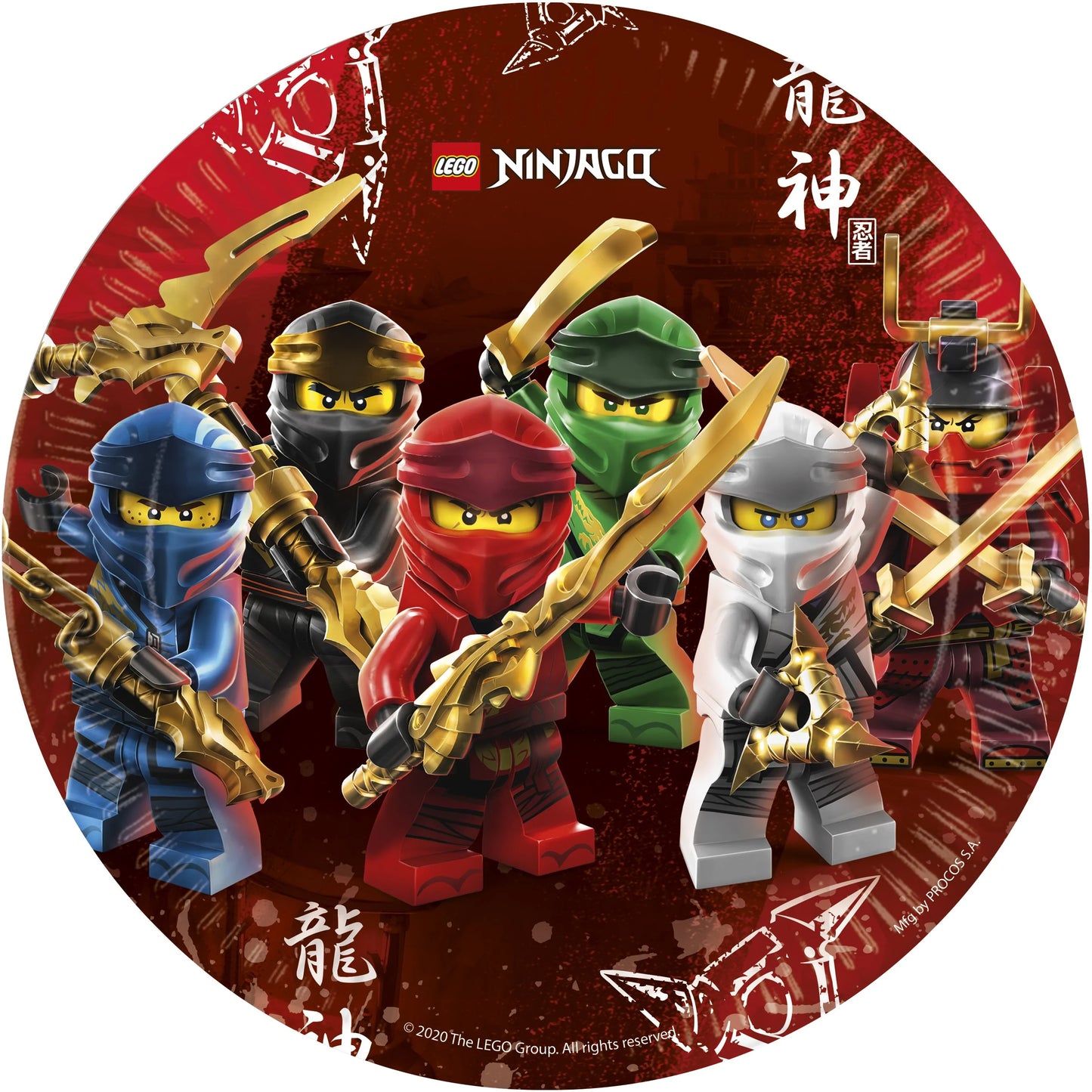 8 teller 23 cm Ninjago