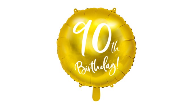 Folienballon 45 cm 90th birthday