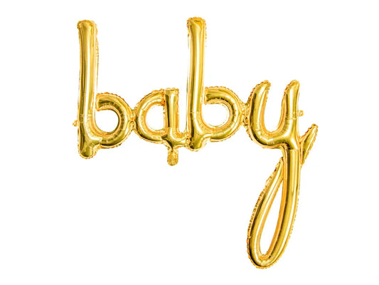 Baby Folienballon gold 73 cm