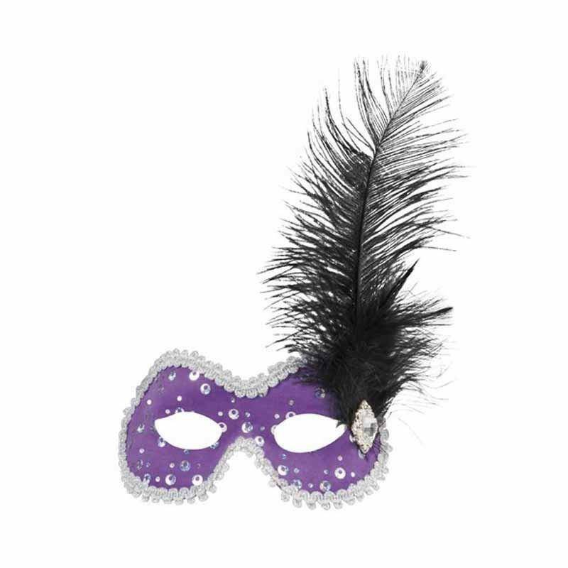 Maske Venezia violett