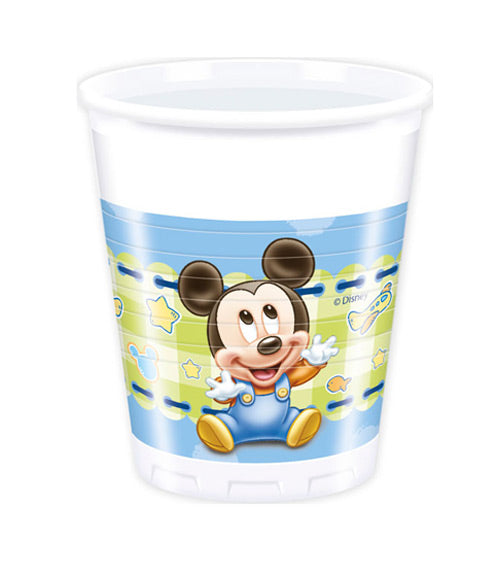 8 becher baby mickey mouse