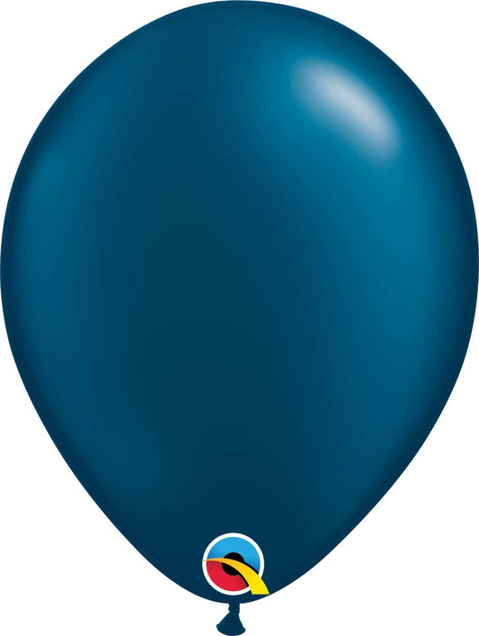 10 Luftballon 30 cm Blau Night